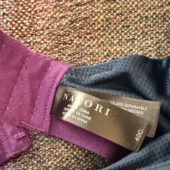 Natori Navy and Plum Bra - Picture 2 of 2